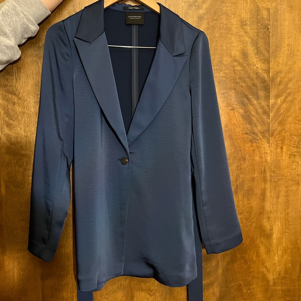 Scotch & Soda Satin Blazer Like New Size Small